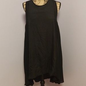 Black high/low tunic top by Junk